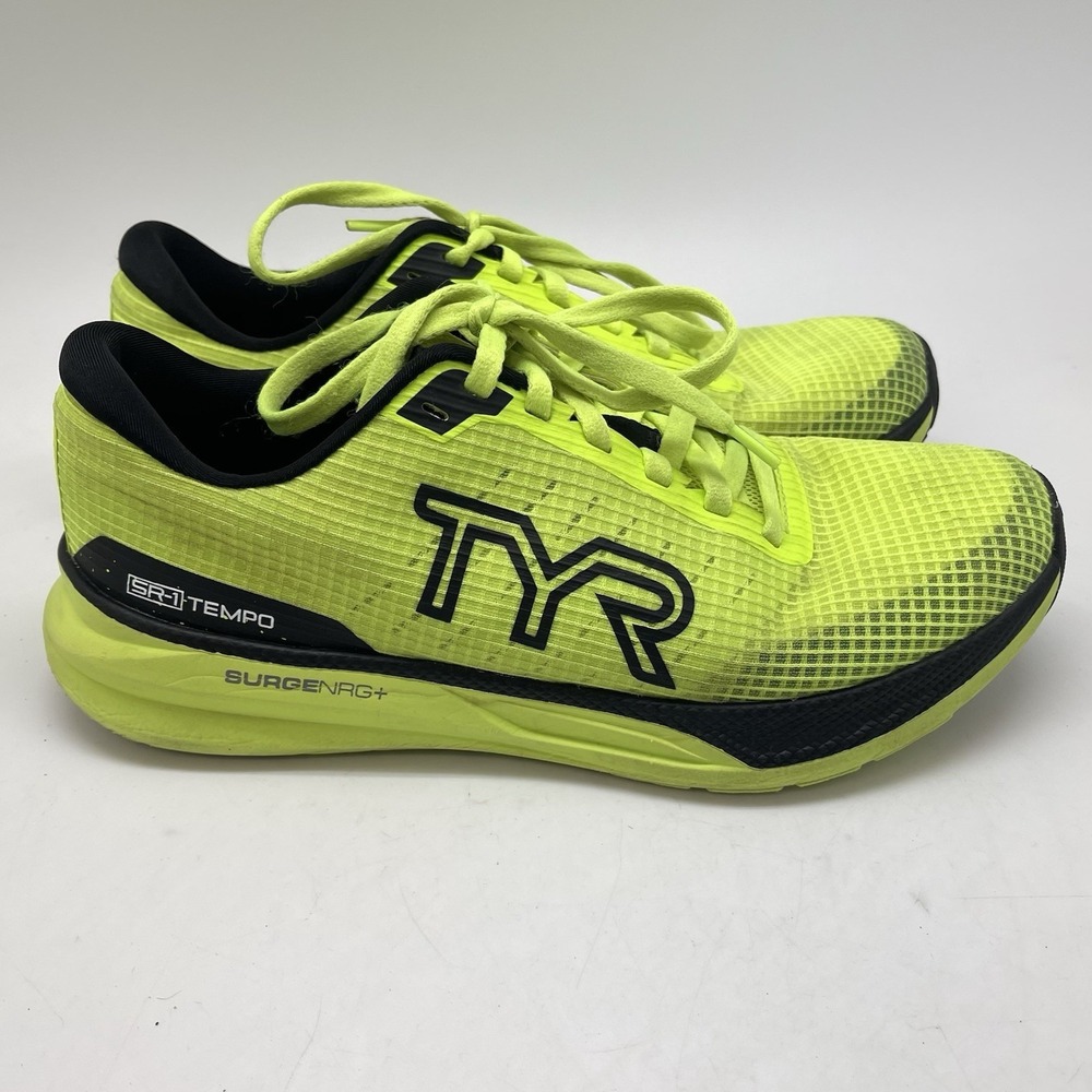 TYR SR-1 Tempo Sneakers‎ Womens 9 Mens 7.5 Athletic Neon Running Training Shoes